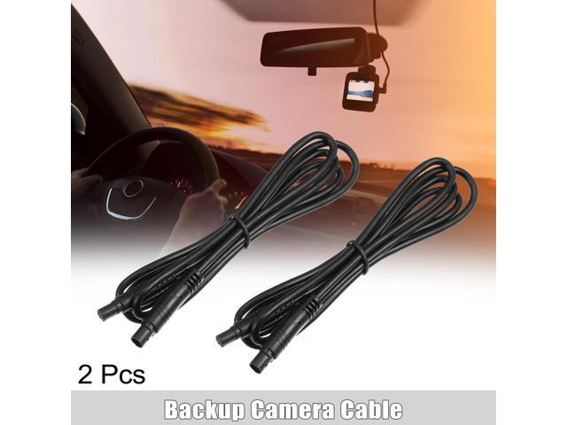 2 Pcs 5 Pin 3.28ft 100cm Backup Camera Extension Cable Dash Camera Cord Wires Car Rear View Camera