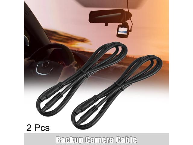 2 Pcs 8 Pin 3.28ft 100cm Backup Camera Extension Cable Dash Camera Cord Wires Car Rear View Camera