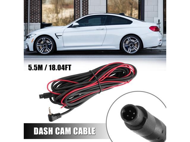 1pcs 4 Pin 5.5m 18Ft Dash Cam Rearview Backup Camera Reverse Extension Cord Car Recorder Cable Male to Female Video Extension Wire