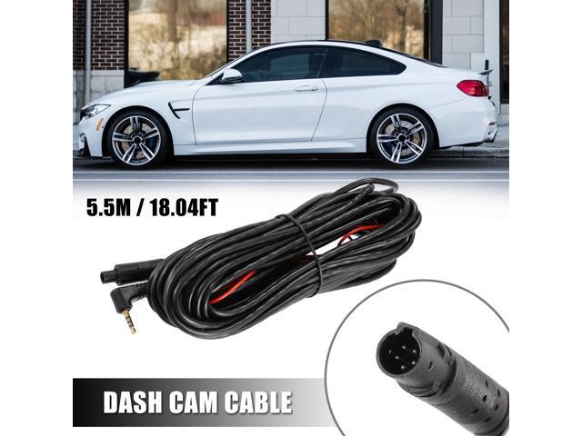 1pcs 5 Pin 5.5m 18Ft Dash Cam Rearview Backup Camera Reverse Extension Cord Car Recorder Cable Male to Female Video Extension Wire