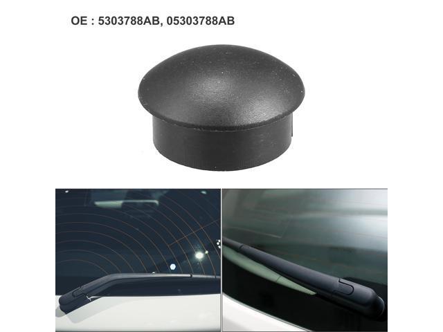 Rear Windshield Wiper Arm Nut Cover Cap Fit for Jeep Compass - Pack of 1 Black