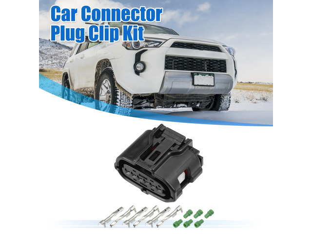 1 Set 6 Pin No.9098012303 Accelerator Pedal Connector Adapter Plug Clip Kit Replacement for Toyota FJ Cruiser 2007-2014