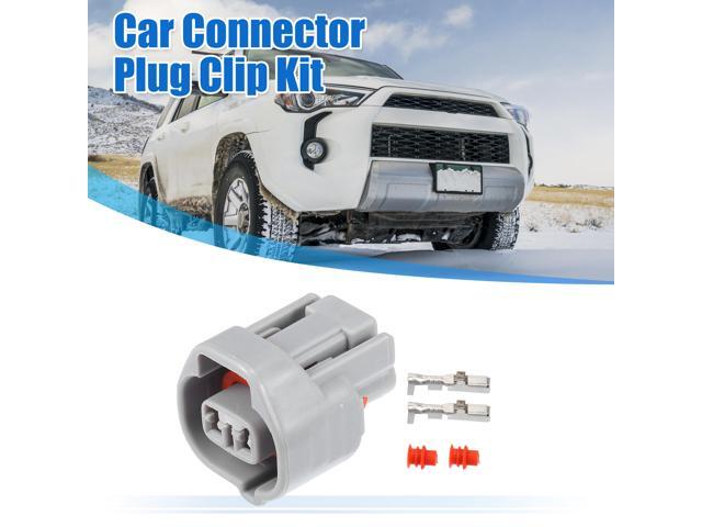 1 Set 2 Pin No.9098011149 Side Marker Light Connector Adapter Plug Clip Kit Replacement for Toyota