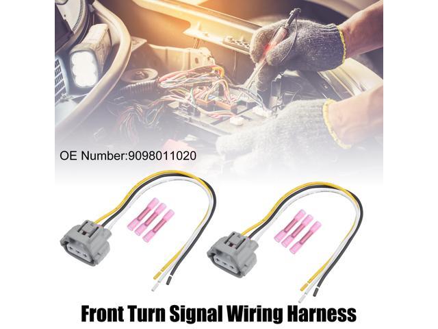 1 Set 2 Pin No.9098011051 Reverse Light Switch Connector Adapter Plug Clip Kit Replacement for Toyota
