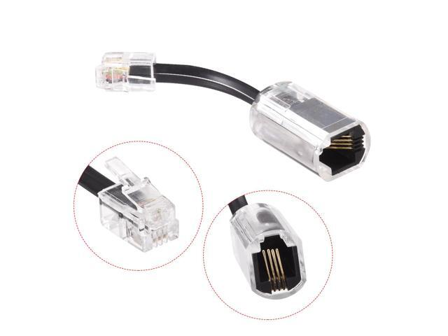 Telephone Cord Detangler 360 Degree Rotating Landline Cable with Telephone Handset Cord 6.56Ft 2Set