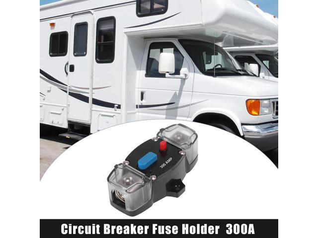DC 12-24V 300Amp Circuit Breaker Audio Inline Fuse Holder Protector for Car Truck Boat RV