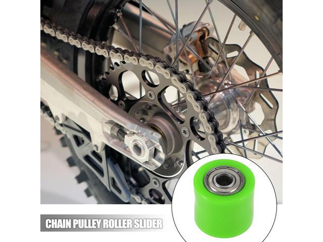 8mm Chain Pulley Roller Slider Wheel Guidefor Motorcycle Street Bike ATVs Green