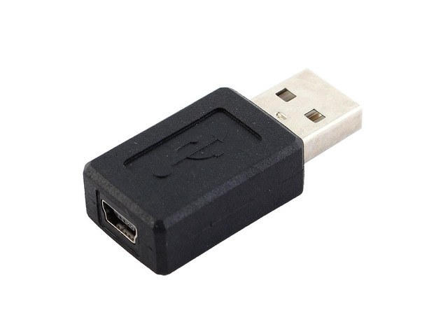 1 Pack PC Computer USB 2.0 A Male to USB B Mini 5 Pin Female Adapter Converter