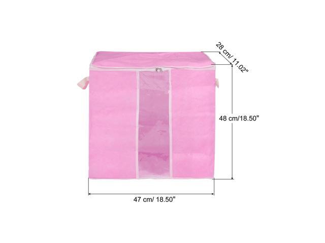 Clothes Storage Bag 3pcs, Closet Organizer with Reinforced Handle for Comforters, Bedding, Blankets, Clothing, Pillows, Foldable with Sturdy...