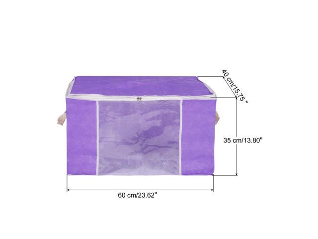 Clothes Storage Bag 2pcs, Clothes Storage Bins Foldable Closet Organizers Storage Containers with Reinforced Handles for Comforters, Blankets,...