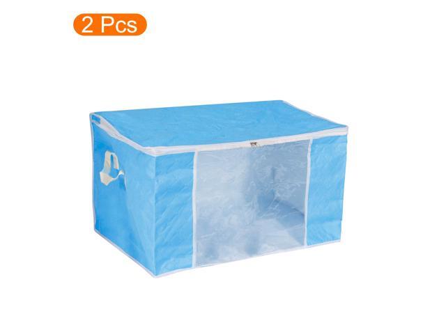 Clothes Storage Bag 2pcs, Clothes Storage Bins Foldable Closet Organizers Storage Containers with Reinforced Handles for Comforters, Blankets,...