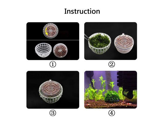 8 Piece Plastic Fish Tank Moss Ball Holder