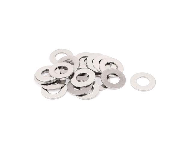 20pcs 304 Stainless Steel M12 Thin Flat Washers Silver Tone