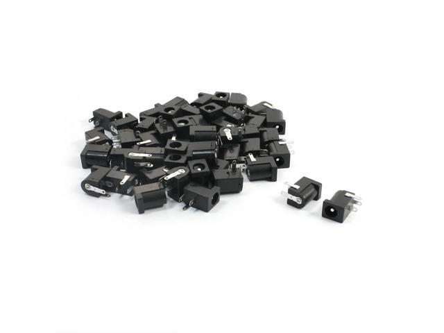50pcs 3Pin 5.5x2.1mm DC Socket Jack Female PCB Charger Power Plug