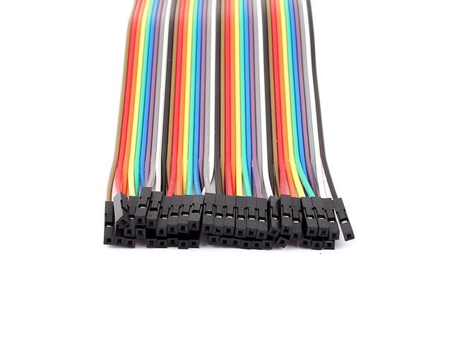 20Pcs 1P 2.54mm to 2P 2.0mm Female Jumper Cables Wire 20cm