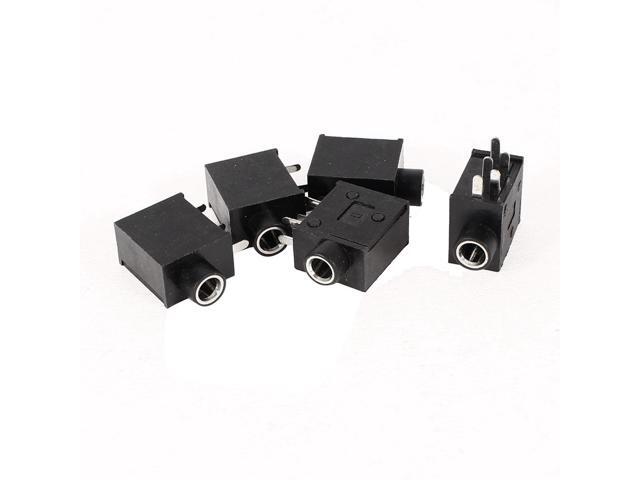 Unique Bargains 5 x PCB Mount 5Pin Terminals 3.5mm Female Stereo Audio Jack Socket Connector
