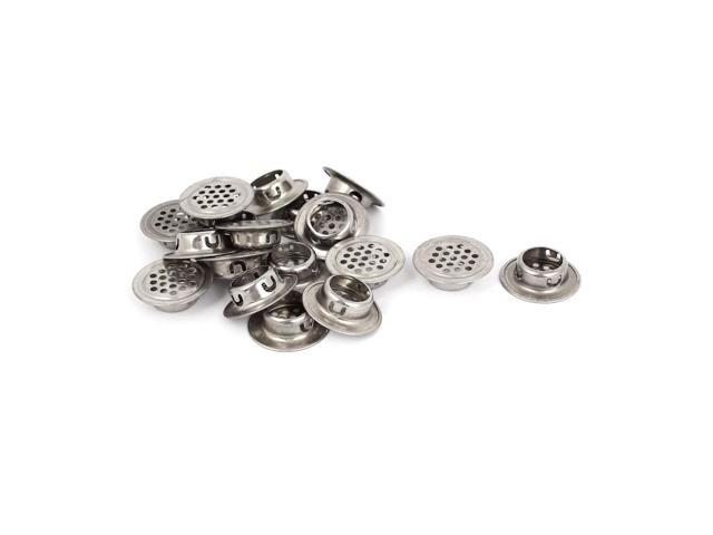 Photos - Other for repair Unique Bargains 18 Pcs Stainless Steel Flat Round Shaped Mesh Hole Cabinet 