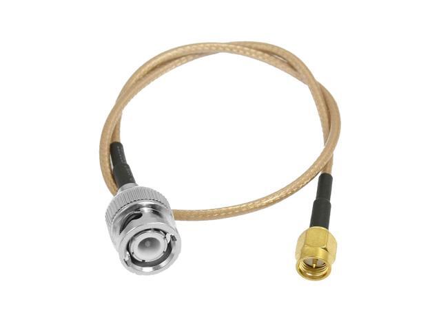 Unique Bargains RF Radio SMA Male to BNC Male Adapter Extend Coaxial Cable 14.2'