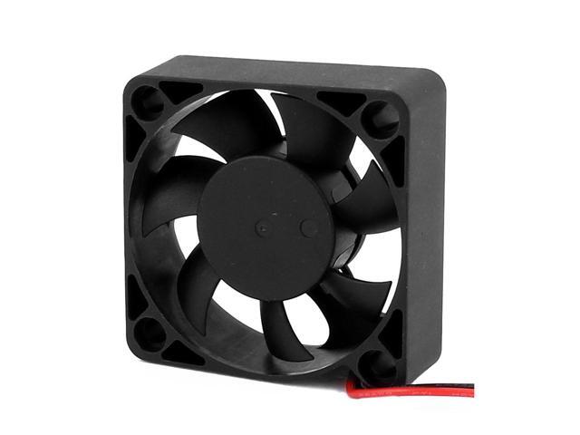 2Pcs 12V 50mm Black Quiet Case Cooling Fan 4500 RPM, 10.9 CMF, 29 dBA