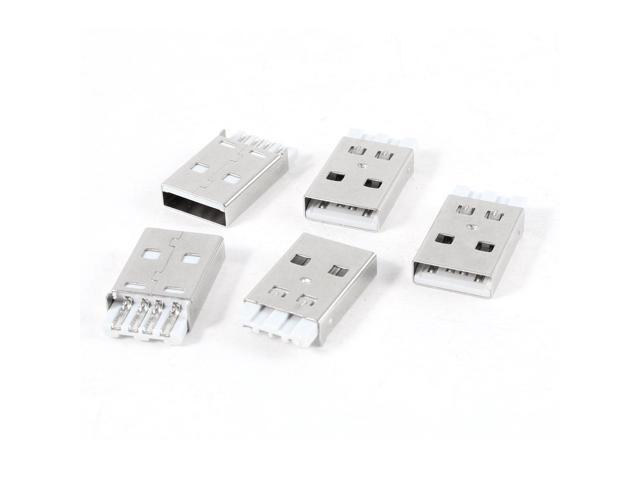 Photos - Air Conditioning Accessory Unique Bargains 5 Pcs USB 2.0 A Type Male PCB Mount Port Plug Jack Socket 