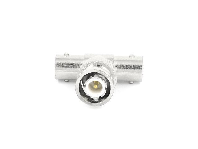 5 Pcs BNC Male To Dual BNC Female T Type Coaxial Adapter Connector