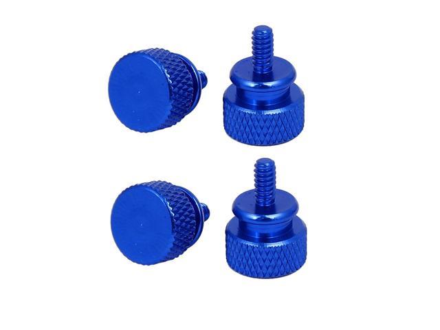 Photos - Other for repair Unique Bargains Computer PC Case Fully Threaded Knurled Thumb Screws Royal Blue 6#-32 4pcs 