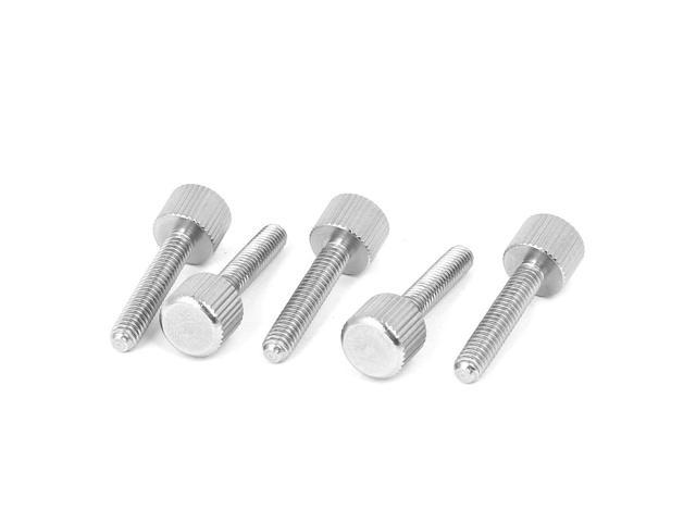 Photos - Other for repair Unique Bargains Computer PC Case Stainless Steel Flat Head Knurled Thumb Screw M4 x 20mm 5 