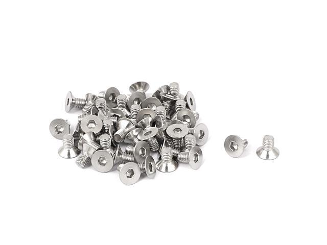 M3x3mm Hex Socket Flat Head Countersunk Bolts Screw 50pcs