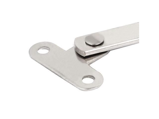 Unique BargainsCupboard Furniture Metal Lid Support Hinge Stay Silver Tone 220mm Length 2pcs