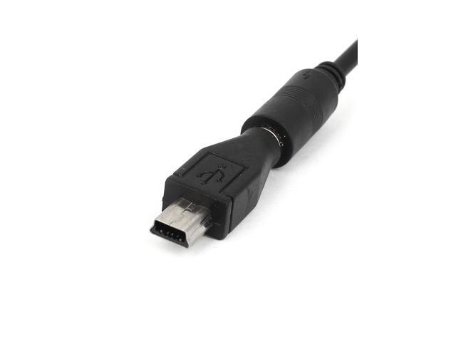 Unique Bargains 41cm USB Male to 2.5mm DC Female Cable + Mini USB to DC Plug Adapter 2 Sets