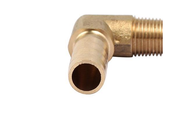 1/8BSP Male Thread 8mm Hose Barbed Fitting Right Angle Elbow Connector 2pcs