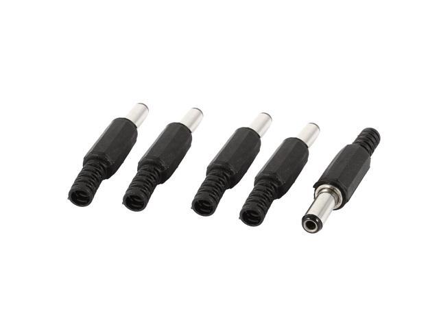 Unique Bargains 5 Pieces 5.5x2.5x14mm DC Plug Power Charger Cable Adapter Connectors Replacement