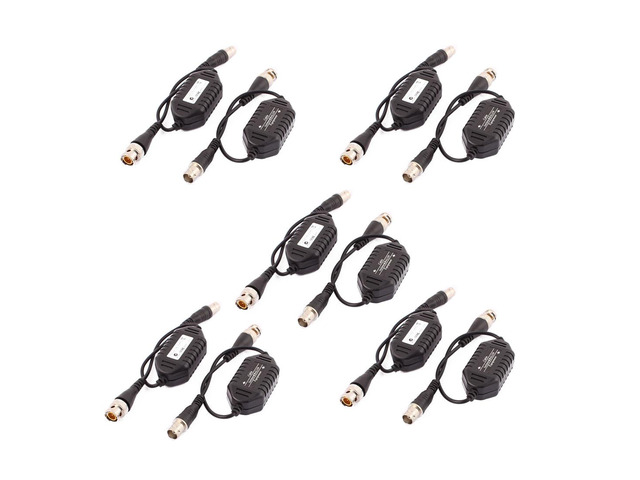 Unique Bargains 10 Pcs Coaxial Video Ground Loop Isolator Balun BNC Male to Female for CCTV