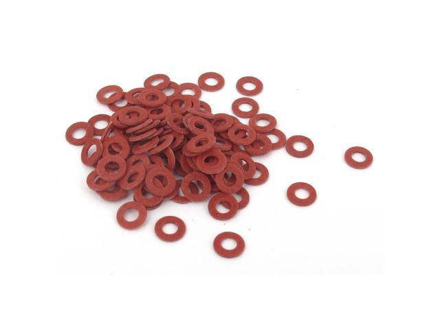 Photos - Other for repair Unique Bargains 2mmx4mmx0.5mm Fiber Motherboard Insulating Washers Insulation Spacer Red 1 