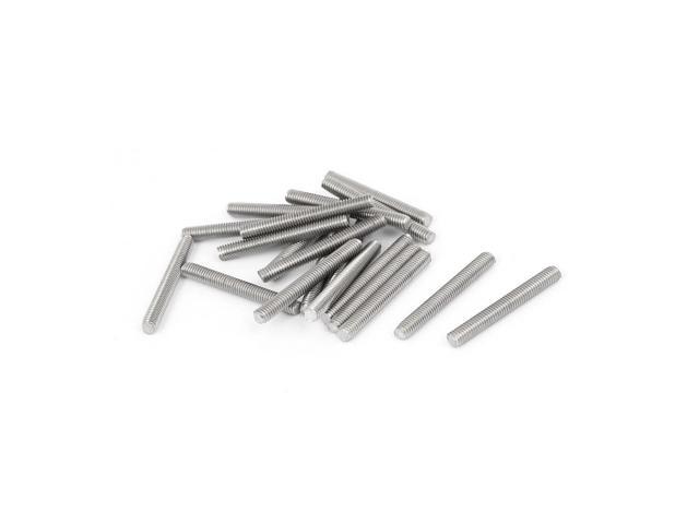 Photos - Other for repair Unique Bargains M3 x 25mm 0.5mm Pitch 304 Stainless Steel Fully Threaded Rods Silver Tone 