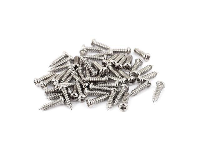 Photos - Other for repair Unique Bargains 50pcs M2.5 x 10mm Stainless Steel Cross pan Head Self Tapping Screws Bolts 