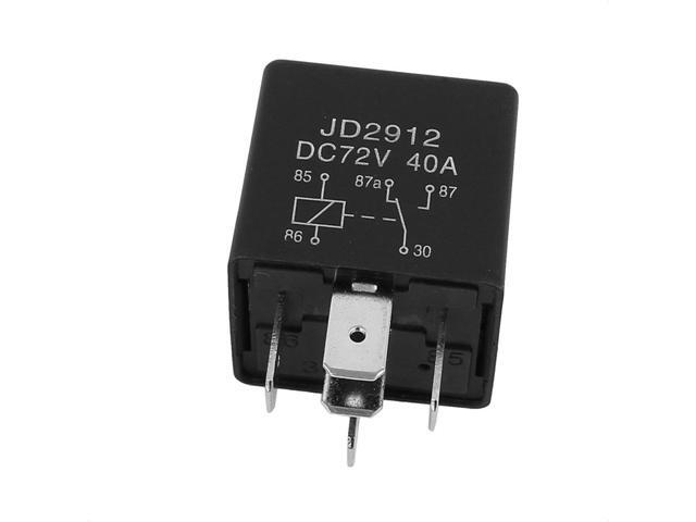 Unique Bargains JD2912 DC 72V Coil 40A 5 Pins SPDT Vehicle Car Security Power Relay 5pcs