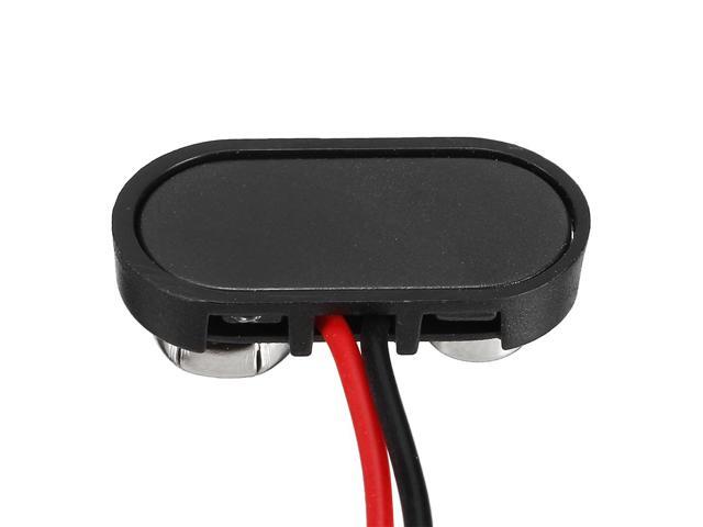 2pcs DC 9V Battery Clip T-Type Buckle Connector Plastic Shell Wire 10cm Long
