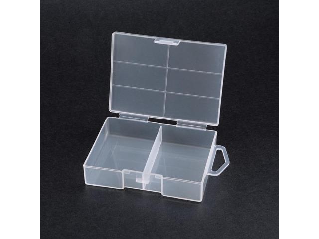Unique Bargains Clear Plastic Case Holder Storage Box Container for 24 x AAA Battey
