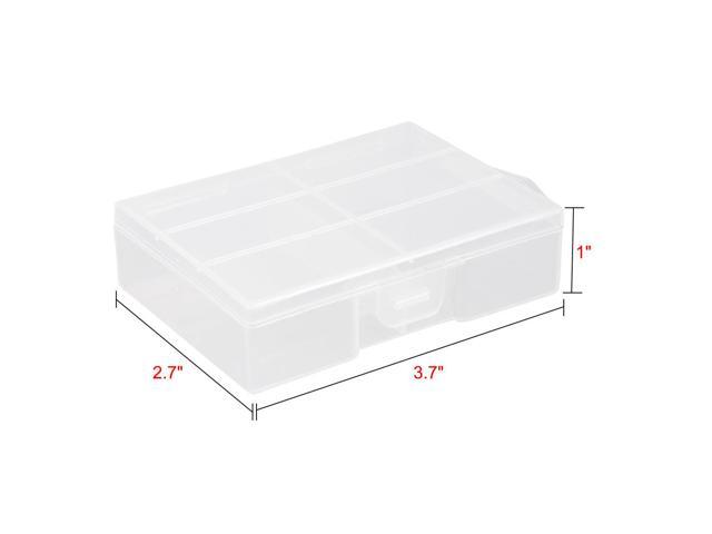 Unique Bargains Clear Plastic Case Holder Storage Box Container for 24 x AAA Battey
