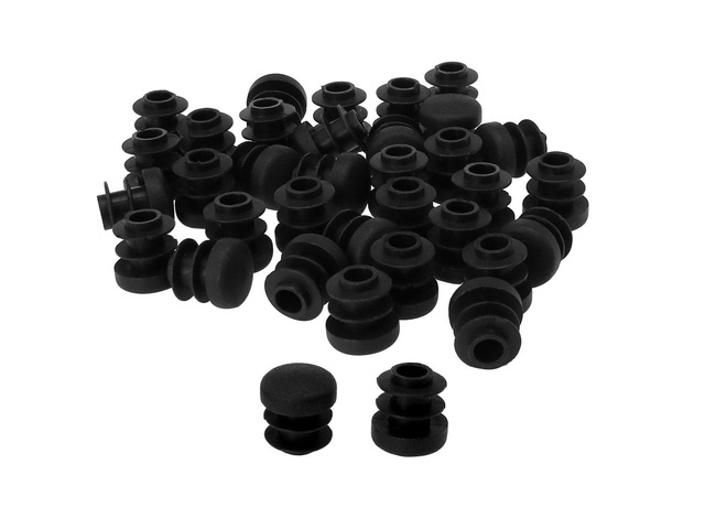 1/2' 14mm OD Plastic Round Tube Inserts Protector 35pcs, 0.43'-0.51' Inner Dia