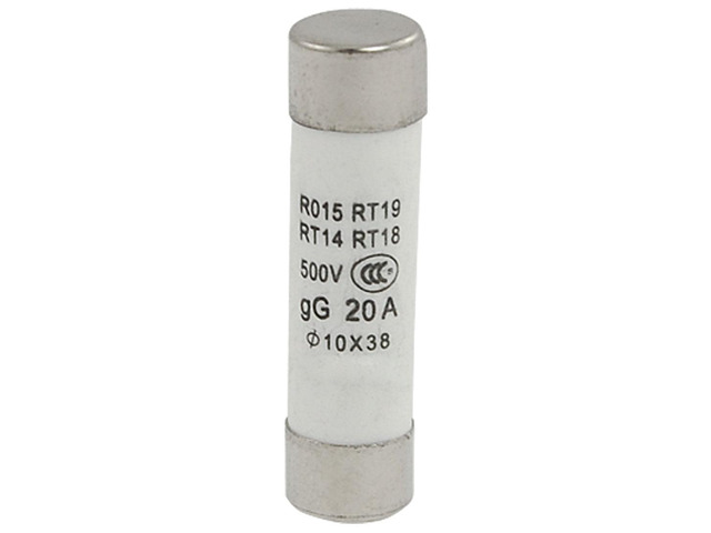 Unique Bargains Unique Bargains 20 Pcs 500V 20A Electric Slow Blow Ceramic Fuses 10 x 38mm