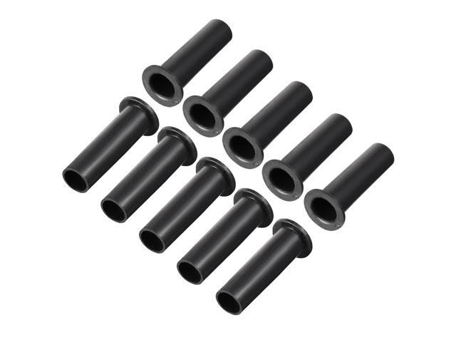 10 Pcs Strain Relief Cord Boot Protector Cable Sleeve Hose 54mm Long Black