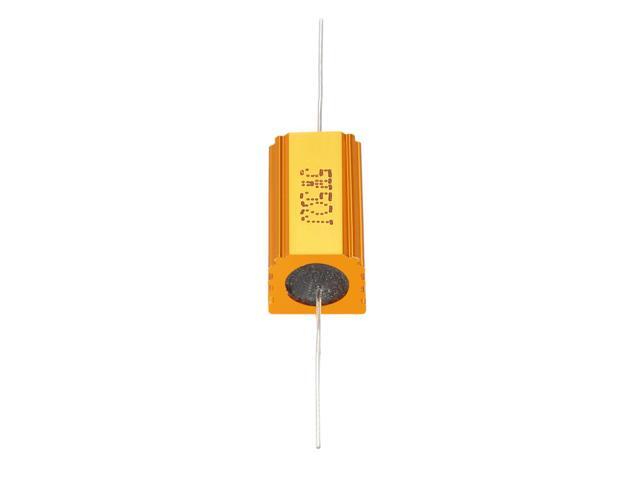 2 Pcs Aluminum Case Resistor 5W 5 Ohm Wirewound for LED Replacement Converter