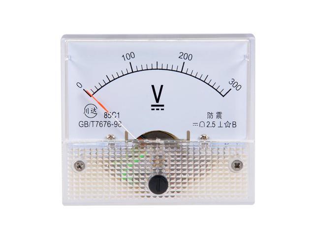 Unique Bargains DC 0-300V Analog Panel Voltage Gauge Volt Meter 85C1 2.5% Error Margin