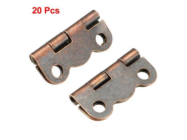 0.63' Antique Copper Hinges Retro Butterfly Mini Hinge with Screws 20pcs