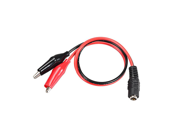 Unique Bargains 12V DC Female Jack to Alligator Clip Power Cable Connectors 32cm 2.1x5.5mm
