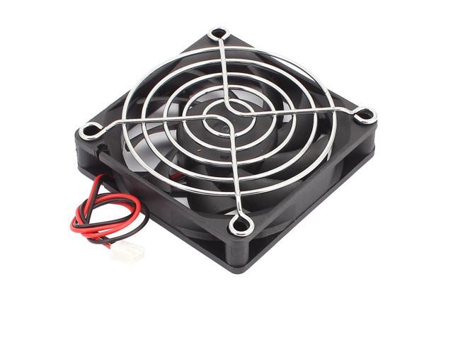 DC 24V 70mmx70mmx15mm 9 Vanes Cooling Cooler Fan w Metal Finger Guard