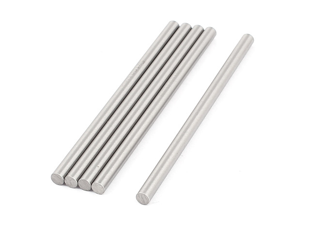 5 Pcs 5mm x 100mm DIY RC Car Model Straight Metal Round Shaft Rod Bars