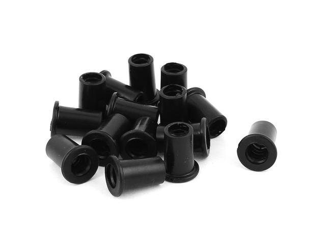 15 Pcs 20mm x 11.5mm x 7mm Strain Relief Cord Boot Protector Cable Hose Black
